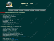 Tablet Screenshot of mp3proclub.net