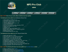 Tablet Screenshot of mp3proclub.com